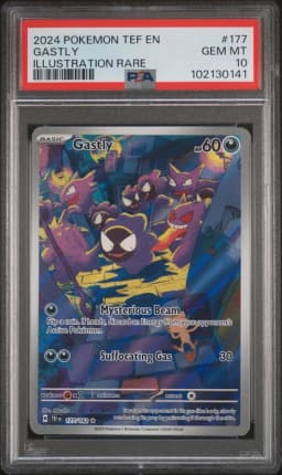 2024 #177 Gastly PSA 10 Tef EN-Temporal Forces