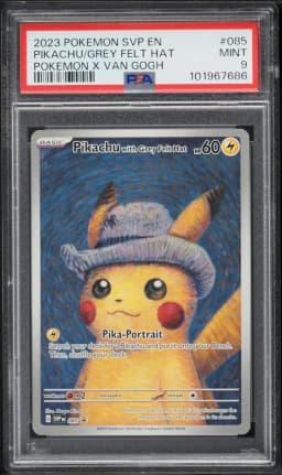 2023 #085 Pikachu With Grey Felt Hat PSA 9 Svp EN-SV Black Star Promo Pokemon