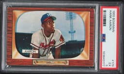 1955 #179 Hank Aaron PSA 5 Bowman Baseball