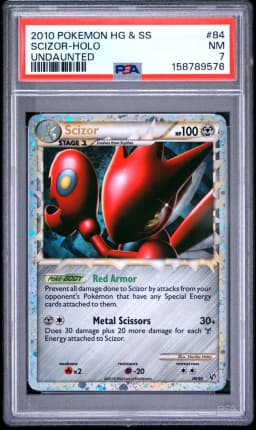 2010 #84 Scizor-Holo PSA 7 Heartgold & Soulsilver Undaunted