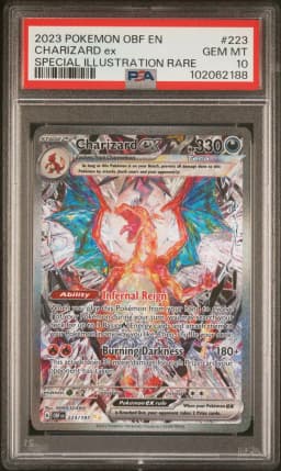 2023 #223 Charizard EX PSA 10 Obf EN-Obsidian Flames