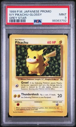 1999 #NA Pikachu PSA 9 Japanese Promo
