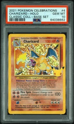 2021 #4 Charizard-Holo PSA 10 Celebrations Classic Collection