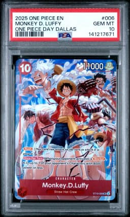 2025 #006 Monkey D. Luffy PSA 10 One Piece Promos