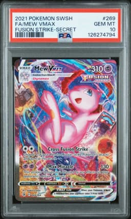 2021 #269 Full Art/Mew Vmax PSA 10 Sword & Shield Fusion Strike