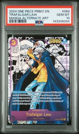 2024 #069 Trafalgar Law PSA 10 One Piece PRB01-Premium Booster -One Piece Card the Best-