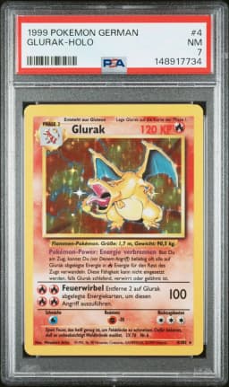 1999 #4 Glurak-Holo PSA 7 German