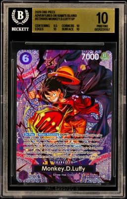 2026 #ST26005 Monkey.D.Luffy SP BGS 10 One Piece Card Game Adventures on KAMI's Island