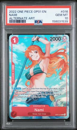 2022 #016 Nami PSA 10 One Piece OP01-Romance Dawn