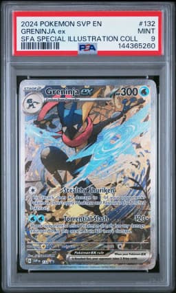 2024 #132 Greninja EX PSA 9 Svp EN-SV Black Star Promo