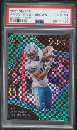 2021 #373 Amon-RA St. Brown PSA 10 Panini Select Football