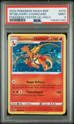 2022 #075 Special Delivery Charizard-Holo PSA 9 Swsh Black Star Promo