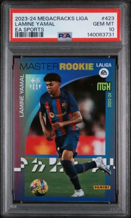 2023 #423 Lamine Yamal PSA 10 Panini Megacracks Laliga EA Sports