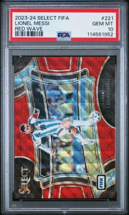 2023 #221 Lionel Messi PSA 10 Panini Select FIFA
