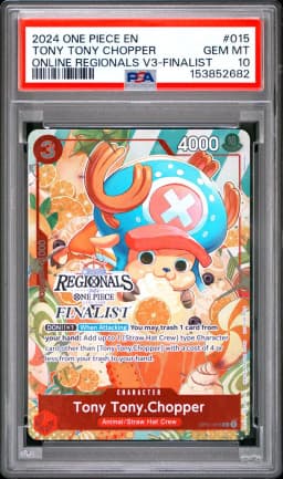 2024 #015 Tony Tony Chopper PSA 10 One Piece Online Regionals Pack 2024 Vol.3