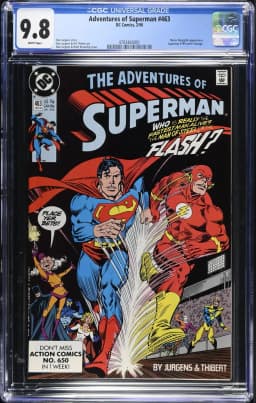 1990 Adventures of Superman #463 CGC 9.8 DC Comics