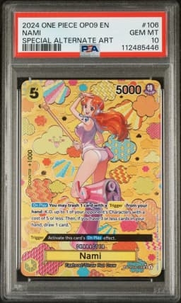 2024 #106 Nami PSA 10 One Piece OP09-Emperors in the New World
