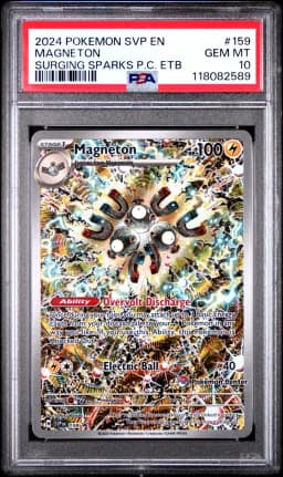 2024 #159 Magneton PSA 10 Svp EN-SV Black Star Promo