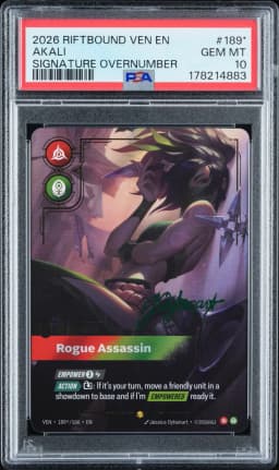 2026 #189* Akali - Rogue Assassin PSA 10 Riftbound: League of Legends Ven-Vendetta