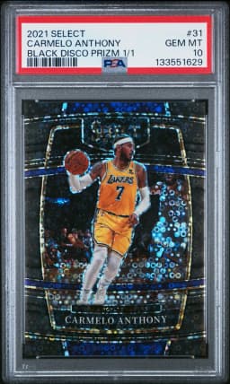 2021 #31 Carmelo Anthony PSA 10 Panini Select