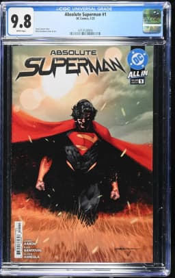 2025 Absolute Superman #1 CGC 9.8 DC Comics