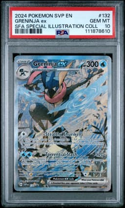 2024 #132 Greninja EX PSA 10 Svp EN-SV Black Star Promo