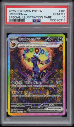 2025 #161 Umbreon EX PSA 10 Pre EN-Prismatic Evolutions