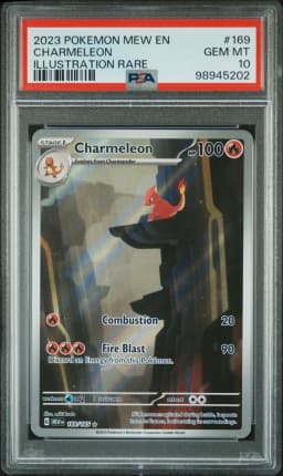 2023 #169 Charmeleon PSA 10 Mew EN-151