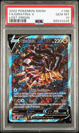 2022 #186 Full Art/Giratina V PSA 10 Sword & Shield Lost Origin