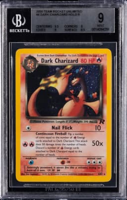 2000 #4 Dark Charizard-Holo BGS 9 Rocket Pokemon