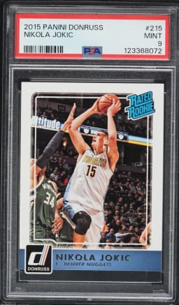 2015 #215 Nikola Jokic PSA 9 Panini Donruss Basketball