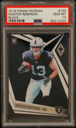 2019 #139 Hunter Renfrow PSA 10 Panini Phoenix