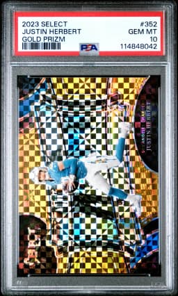 2023 #352 Justin Herbert PSA 10 Panini Select