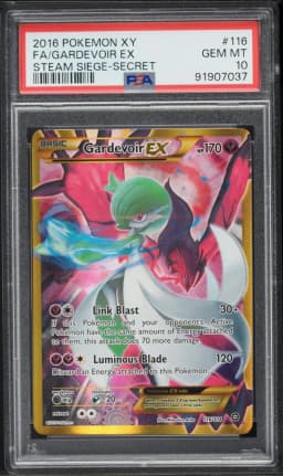 2016 #116 Full Art/Gardevoir EX PSA 10 XY Steam Siege Pokemon