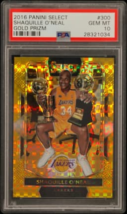 2016 #300 Shaquille O'Neal PSA 10 Panini Select