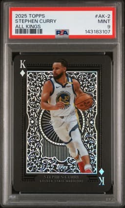 2025 #AK-2 Stephen Curry PSA 9 Topps All Kings Basketball