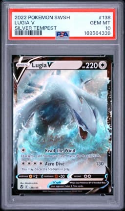 2022 #138 Lugia V PSA 10 Sword & Shield Silver Tempest