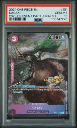 2024 #101 Sasaki PSA 10 One Piece Championship 2023 Event Pack