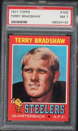 1971 #156 Terry Bradshaw PSA 7 Topps Football