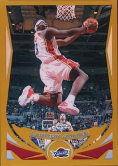 2004 Topps Chrome #23 LeBron James Gold Refractor