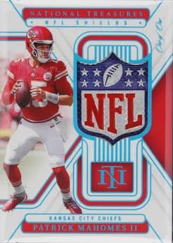 2024 Panini National Treasures Nfl Shields 1/1 #PMS Patrick Mahomes II