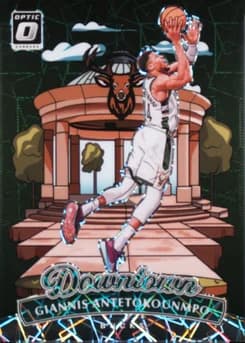2024 Panini Donruss Optic Downtown #8 Giannis Antetokounmpo