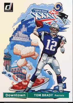 2020 Panini Donruss Downtown #D-TOB Tom Brady