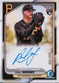 2024 Bowman Chrome Chrome Rookie Autographs #CRAPS Paul Skenes Refractor