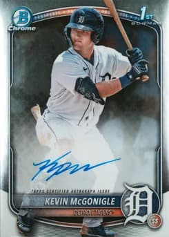 2025 Bowman Chrome Prospect Autographs #CPAKM Kevin Mcgonigle