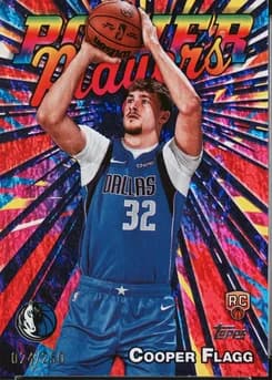 2025 Topps Power Players #PP-16 Cooper Flagg Purple Holo Foil