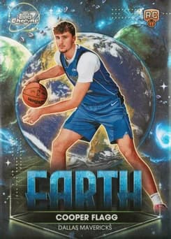 2025 Topps Cosmic Chrome Planetary Pursuit #8 Cooper Flagg Earth