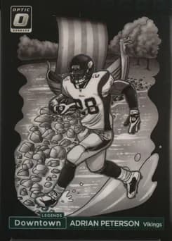2024 Panini Donruss Optic Downtown Legends #8 Adrian Peterson Black Pandora