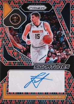 2023 Panini Prizm Signatures #SIGJOK Nikola Jokic Snakeskin Prizm
