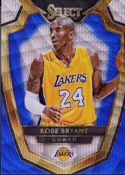 2014 Panini Select #101 Kobe Bryant Blue / Silver Prizm